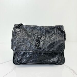Saint Laurent Niki Medium In Vintage Leather